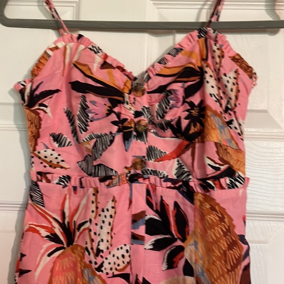 NWT FARM Rio Pink Pinneaple Mini Dress - Pink Multi - Picture 2 of 5